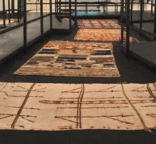 general text on Moroccan rugs from the catalogue of an exhibition at the L.A.Mayer museum, Jerusalem, 2005