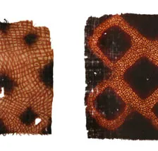 tie dye berber veils from the Beni Ouarain / Ahel Telt