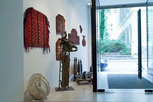 saddle rugs from Turkmenistan + Baluchstan, among them a motorcycle saddle rug + a bicycle saddle rug