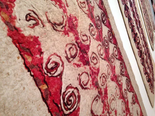 turkmen felt prayer rugs