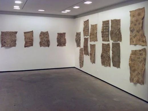 Mbuti loincloth exhibition at the Douglas Hyde Gallery, Dublin, Ireland, 1st of june - 18th of July 2012