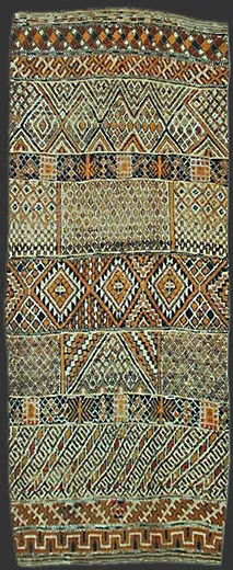 beni ouarain carpet / teppich, ca. 1900/20