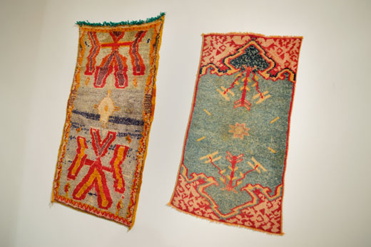 2 kleine vintage Teppiche aus Südmarokko, Ait Ouaousguite + Zenaga