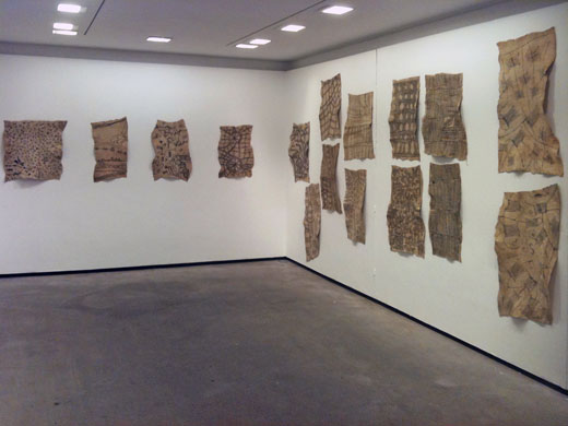 Mbuti loincloth exhibition at the Douglas Hyde Gallery, Dublin, Ireland, 1st of june - 18th of July 2012