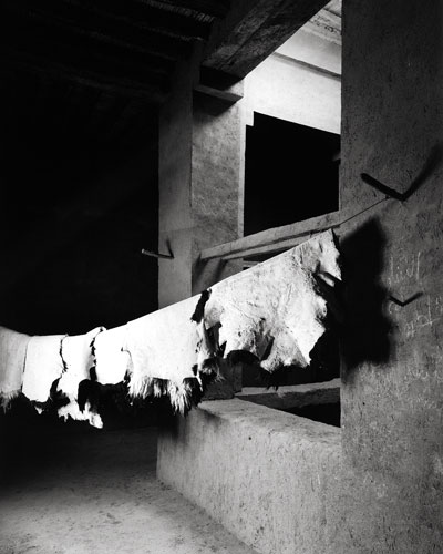 Morocco Dra valley ksar Tissergate house interior patio gallery© Bart Deseyn